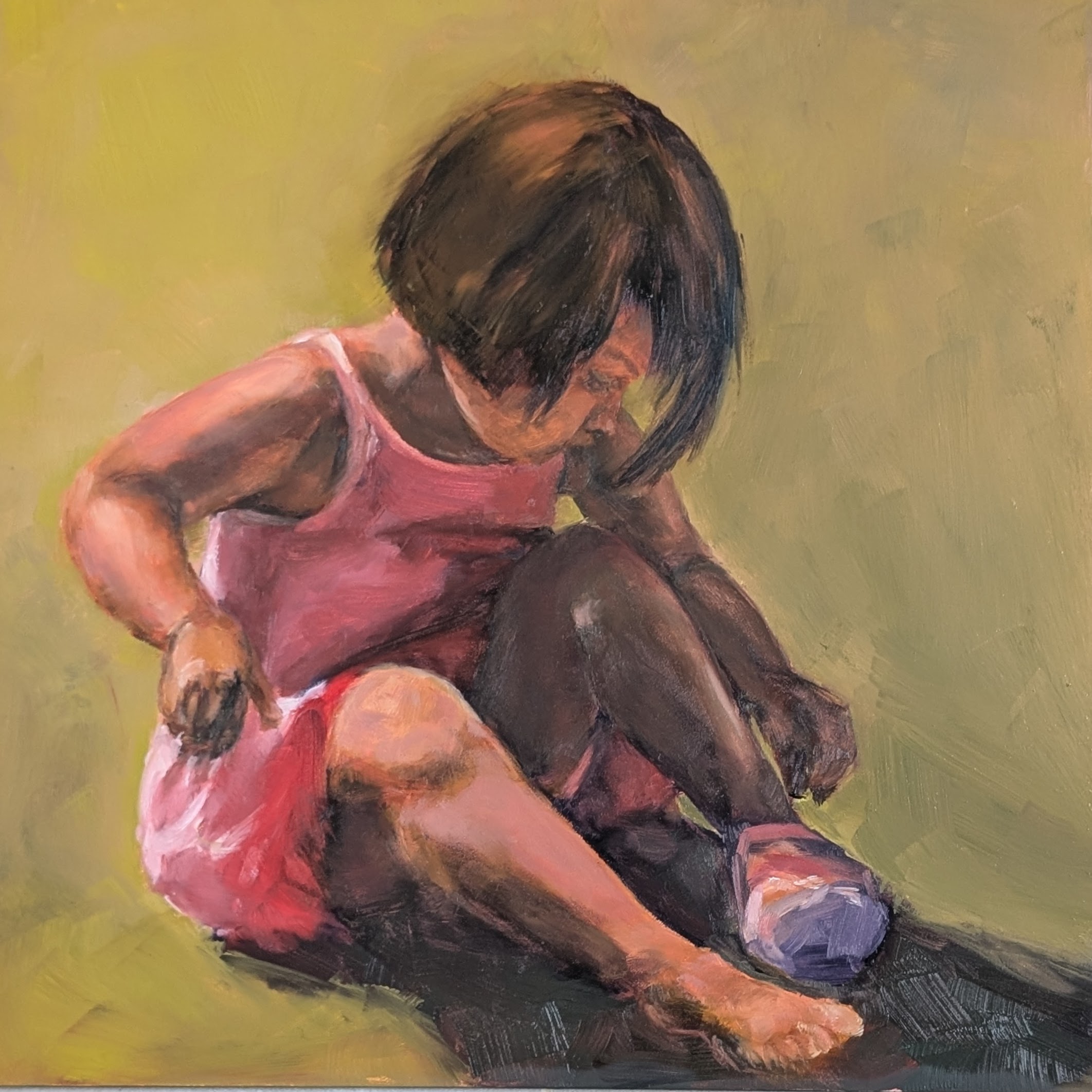 Petite fille à la sandale